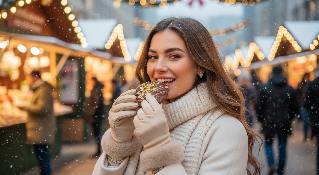 Freepik  winter outdoor portrait of a beautiful happy woman  42662