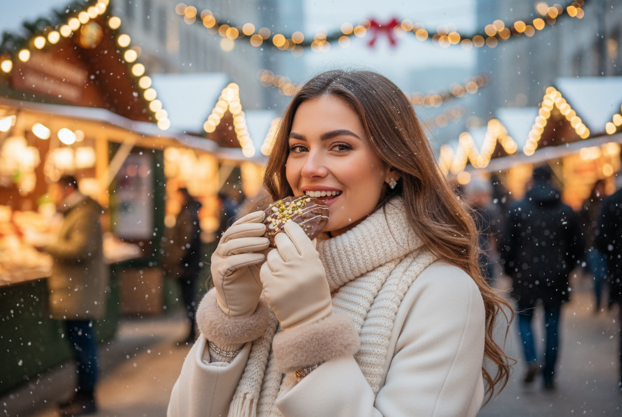 Freepik  winter outdoor portrait of a beautiful happy woman  42662