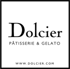 Dolcier logo bw white