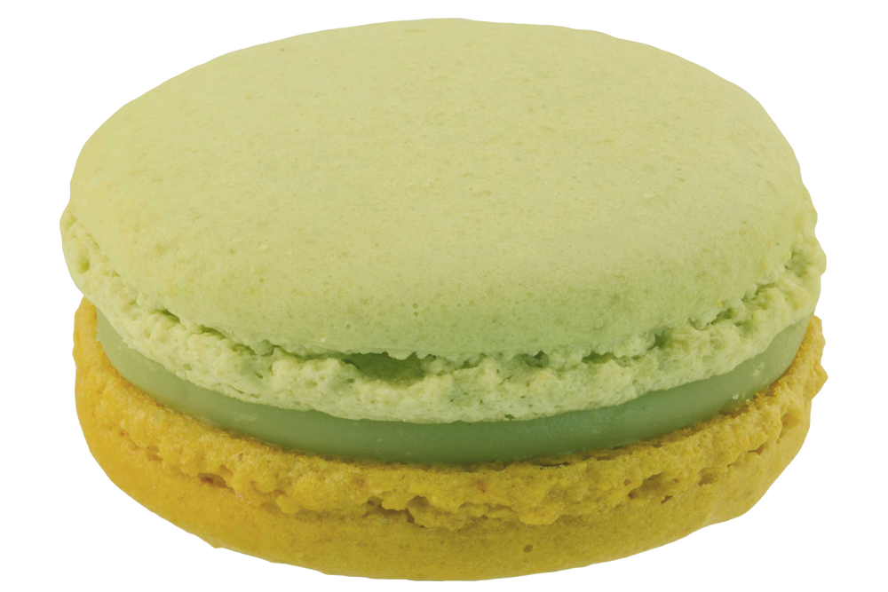 Macaron »Pistacchio & Arancia«